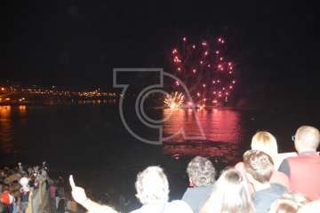 Espectáculo pirotécnico de Melenara (Foto Francisco Javier Santana y TA)